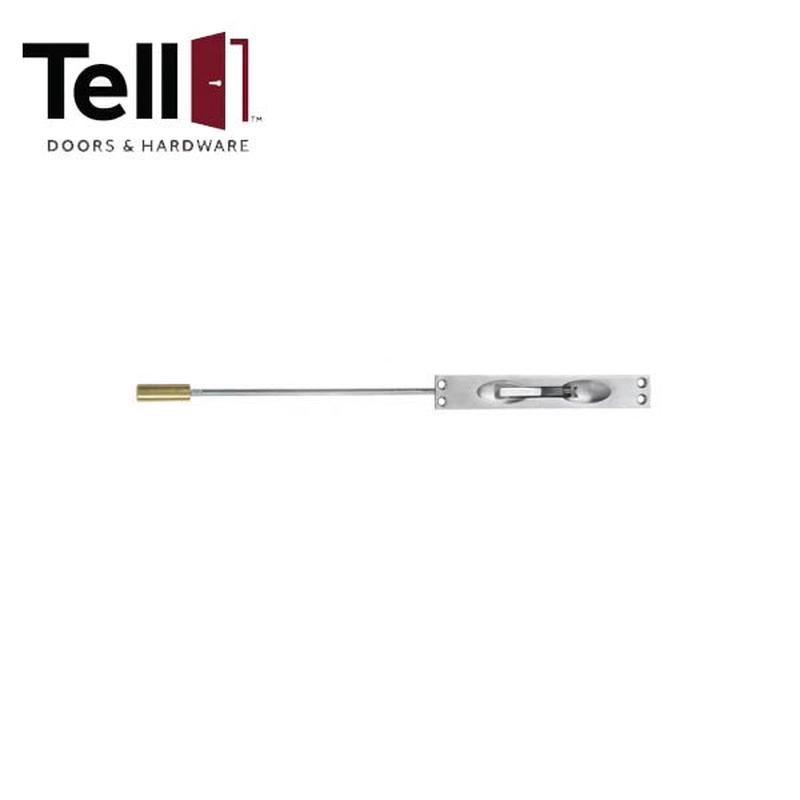TELL - DT100043 - Lever Extension Flush Bolt - For Wood Composite / Fire Rated Doors - Satin Chrome
