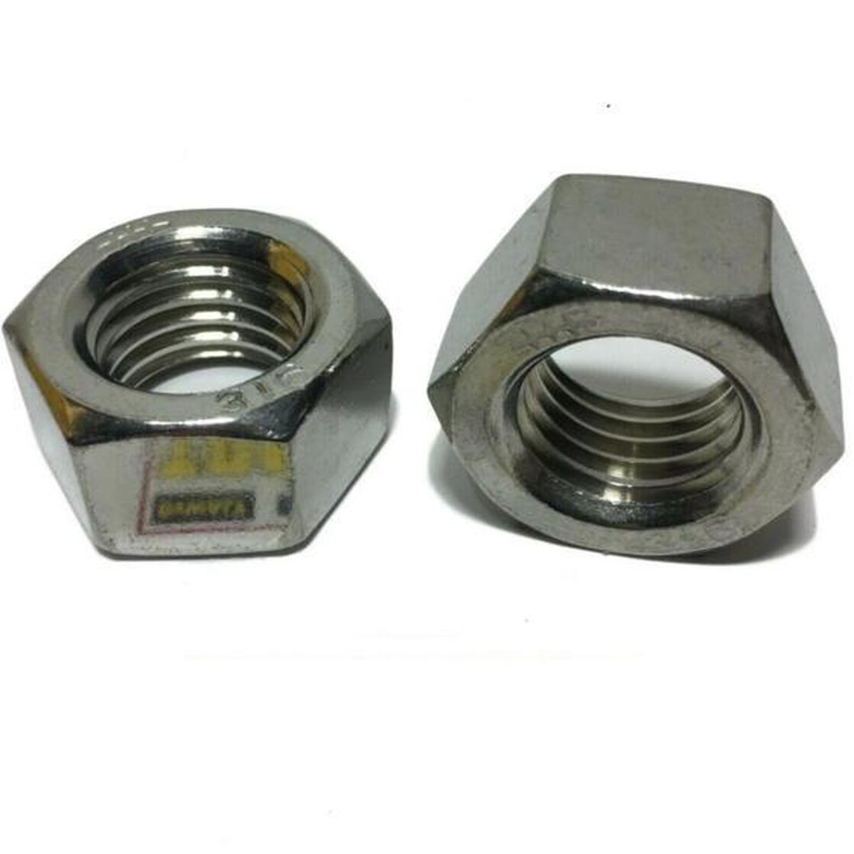 1/2"-13 UNC 316 Grade Stainless Steel Finished Hex Nut GRADE 316