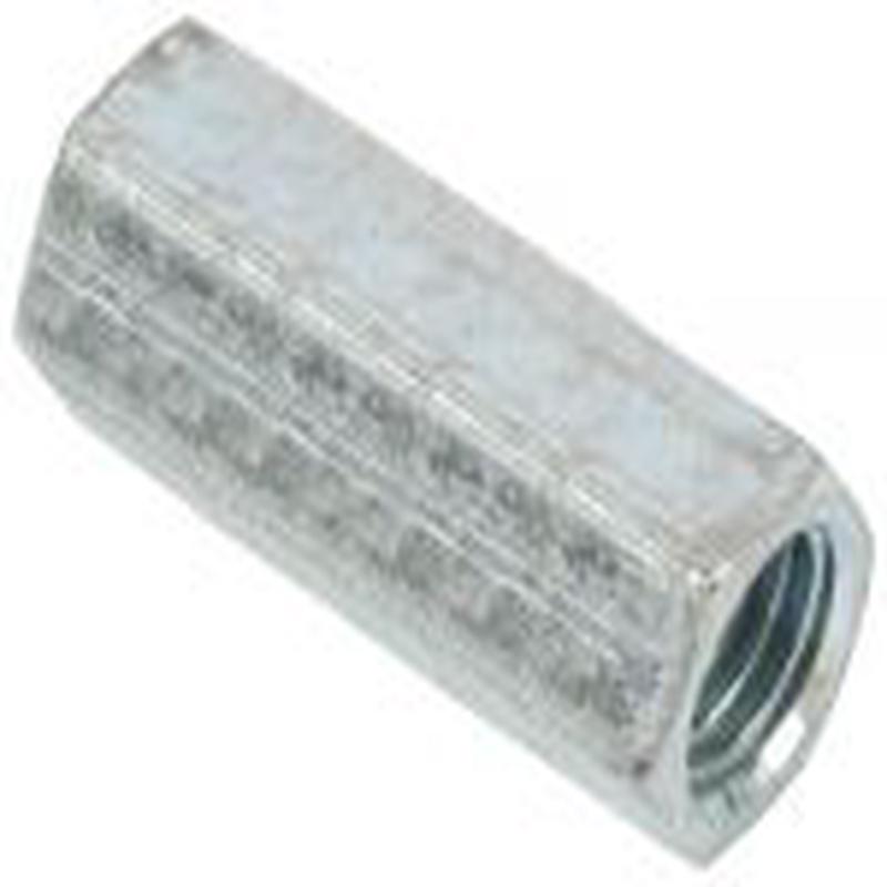 [5 PKG] Coupling Nuts Hex Reducing 18/8 Stainless 1/4-20 to 3/8-16