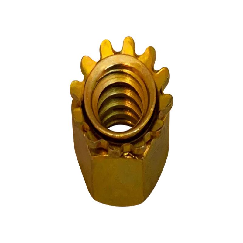 [5000 BULK] Keps Nuts Steel Zinc Yellow 4/40