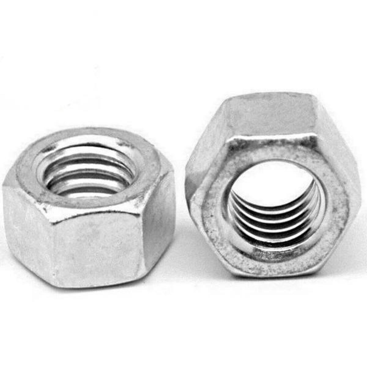 7/8"-9 Low Carbon Grade 2 FInished Hex Nuts Zinc Plated