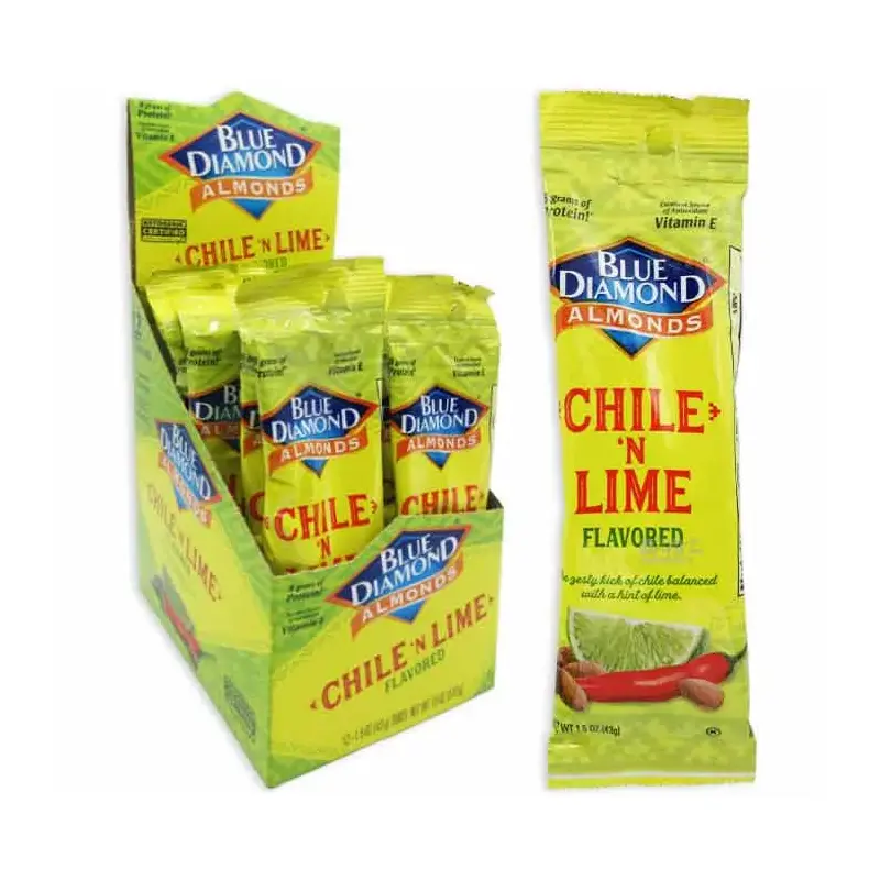 Blue Diamond Chile N Lime Almonds: 12-Piece Box