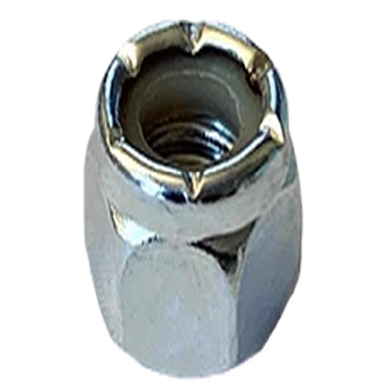 [100 PKG] Hex Lock Nuts Nylon Inserts Steel Zinc 10-32