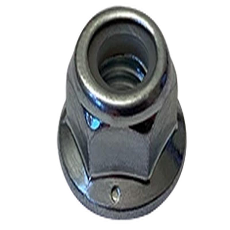 [1000 BULK] Hex Flange Lock Nuts Nylon Insert Steel Zinc 5/16-18