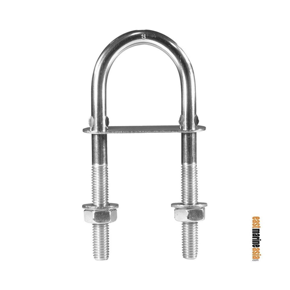 AISI 304 Stainless Steel U-Bolt - M8 x 80 mm | - | Piece (217207)