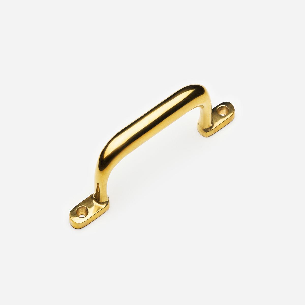Butler Pull - 4" | Unlacquered Polished Brass
