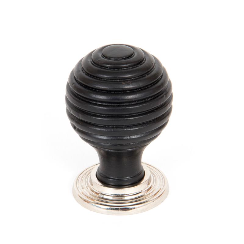 From The Anvil - Ebony and PN Beehive Cabinet Knob 35mm