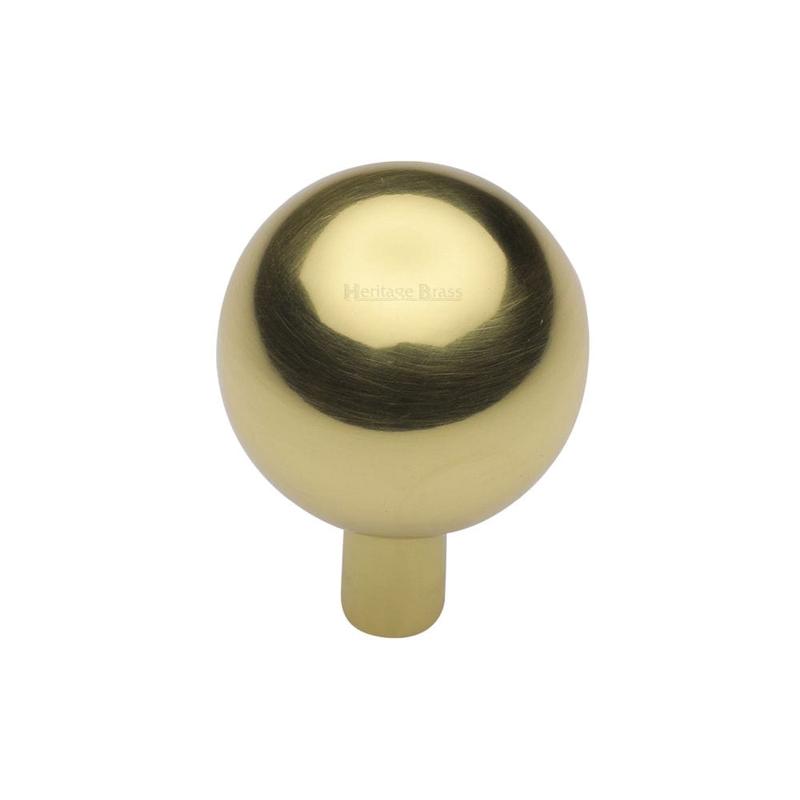 Heritage Brass - Cabinet Knob Sphere Design 22mm Polished Brass Finish