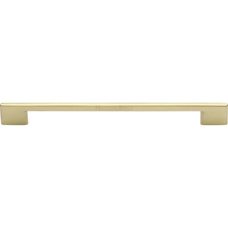 Heritage Brass - Cabinet Pull Slim Metro Design 256mm CTC Polished Brass Finish