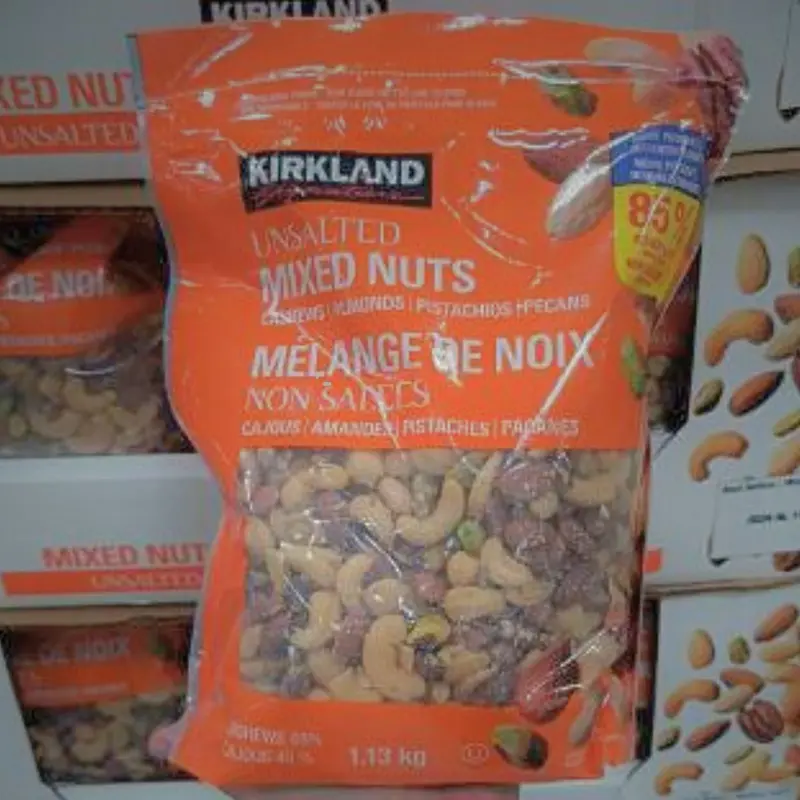 Kirkland Unsalted Mixed Nuts - 1 x 1.13 Kilos