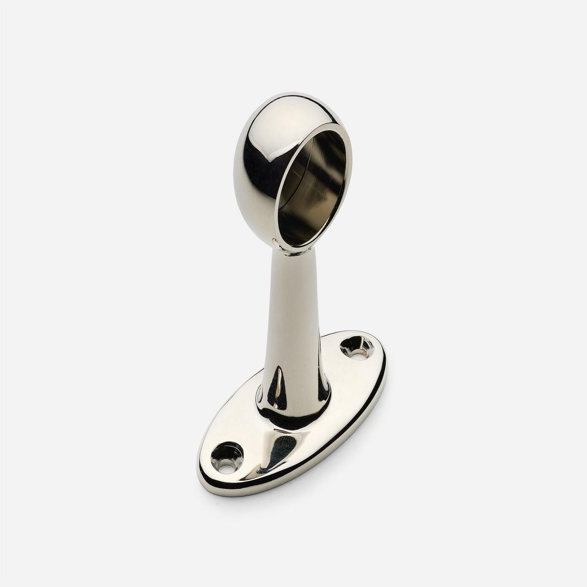 Newark End Bracket - Polished Nickel