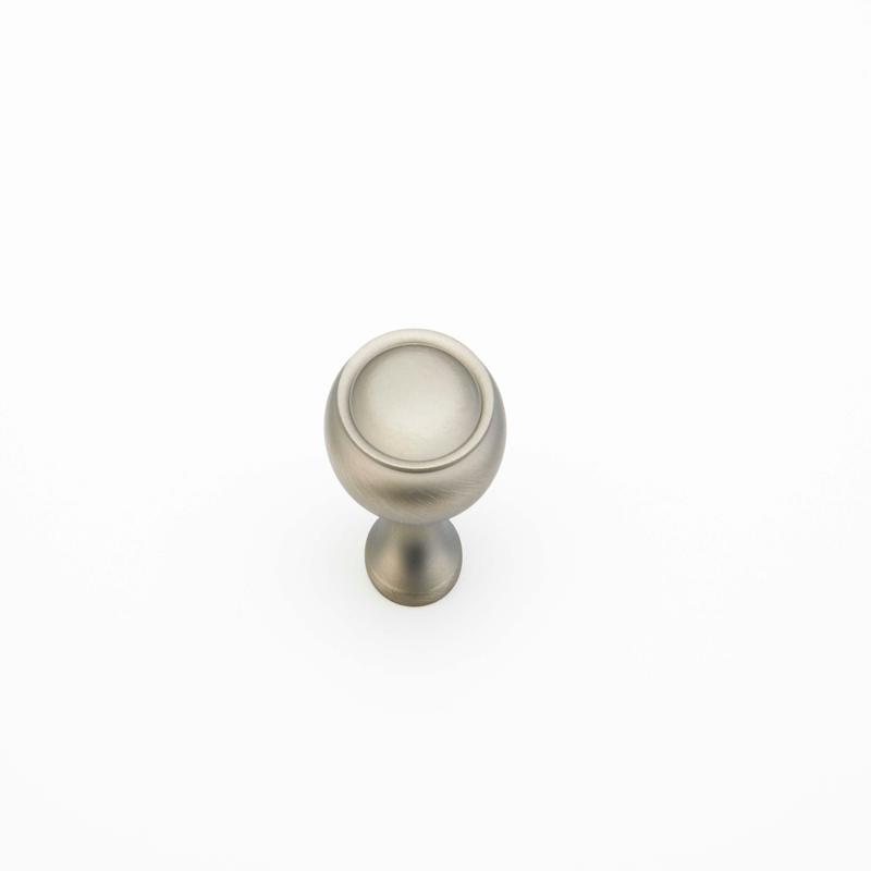 Schaub Knob, Antique Nickel, 1.25" dia 711-AN