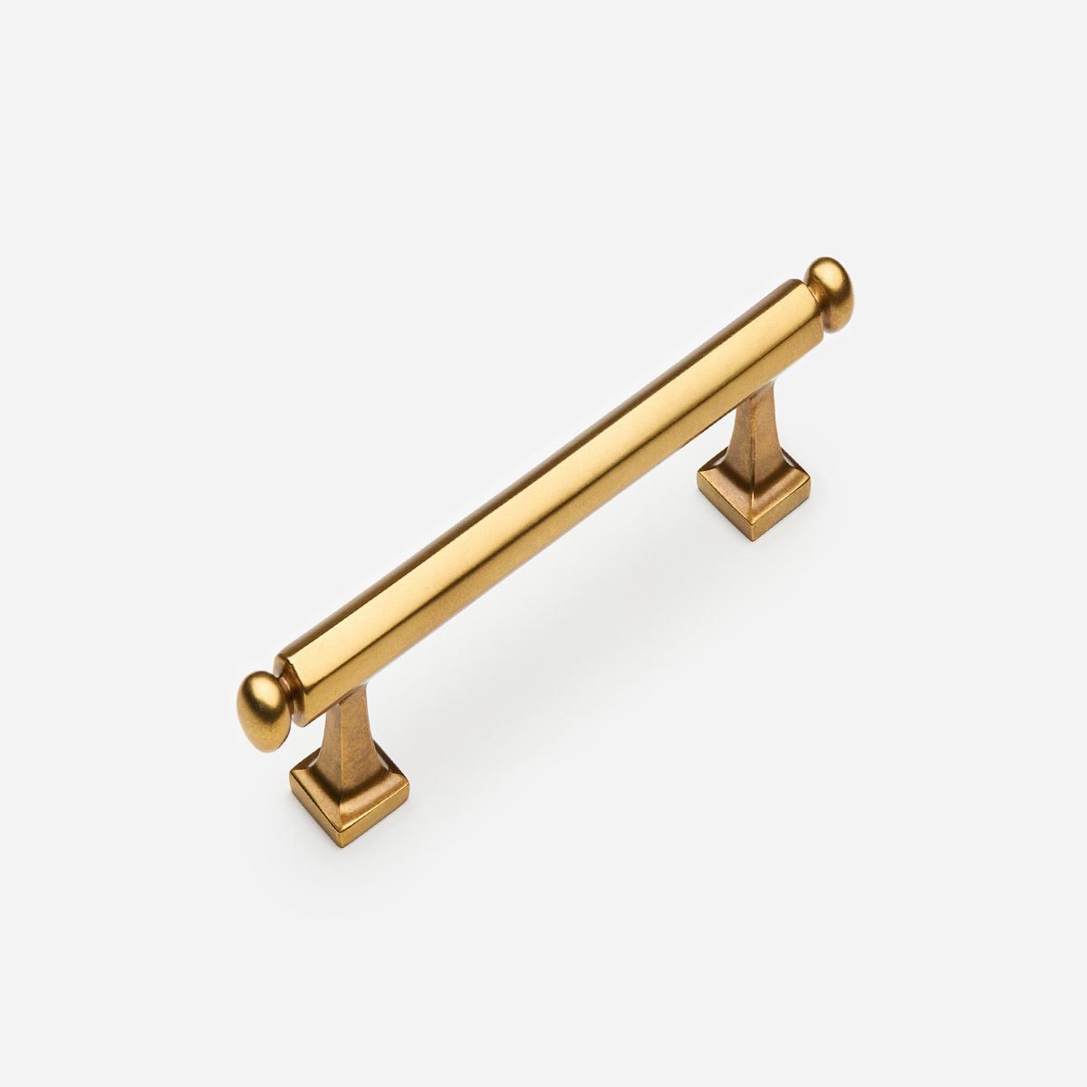 Wright Pull - 4" | Aged Brass (Lacquered)