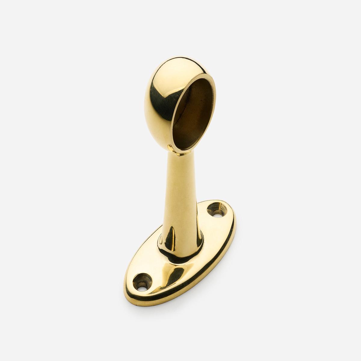 Newark End Bracket - Unlacquered Aged Brass