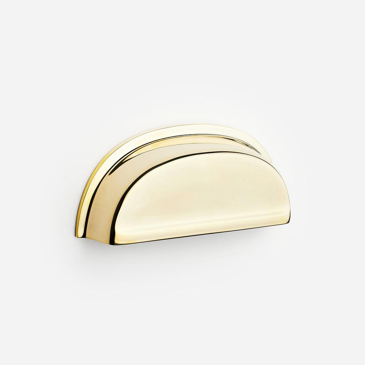 Royce Pull, 4" - Unlacquered Polished Brass