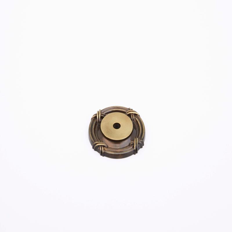Schaub Backplate for Knob, Antique Light Polish, 1.5" dia 756-ALP