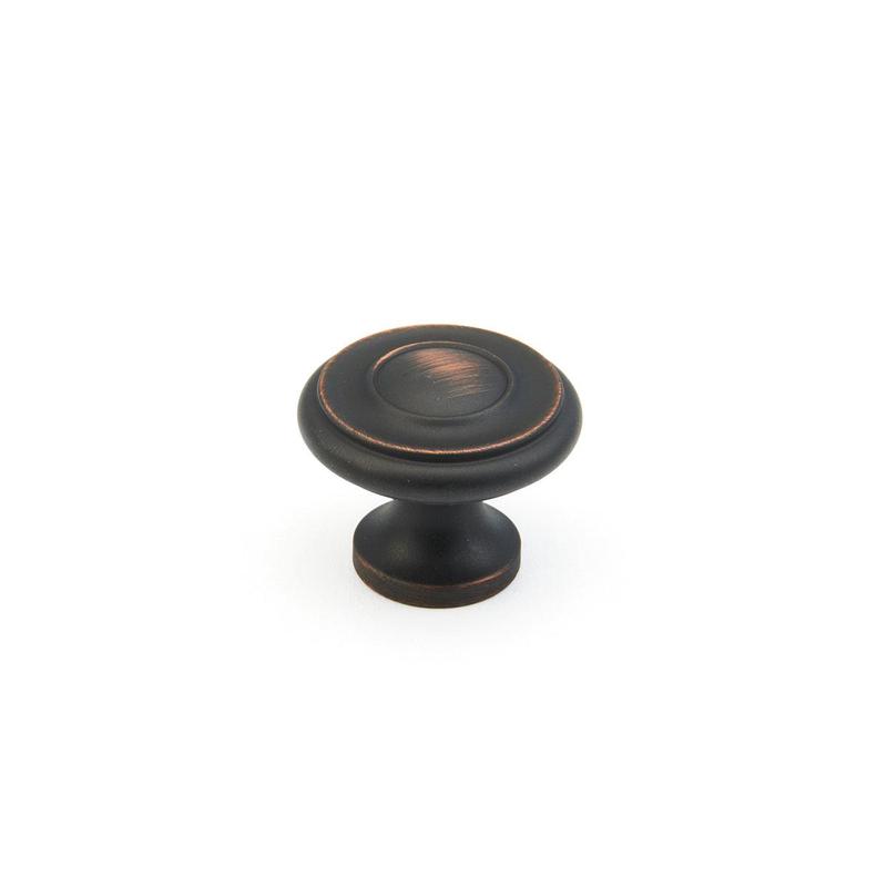 Schaub Knob, Michelangelo Bronze, 1.25" dia 703-MIBZ