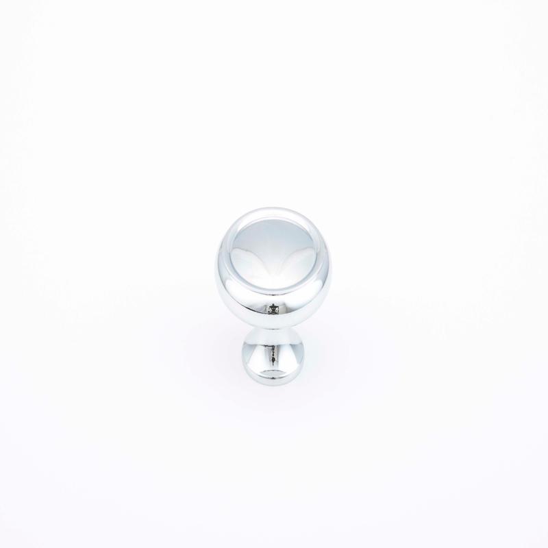 Schaub Knob, Polished Chrome, 1.25" dia 711-26