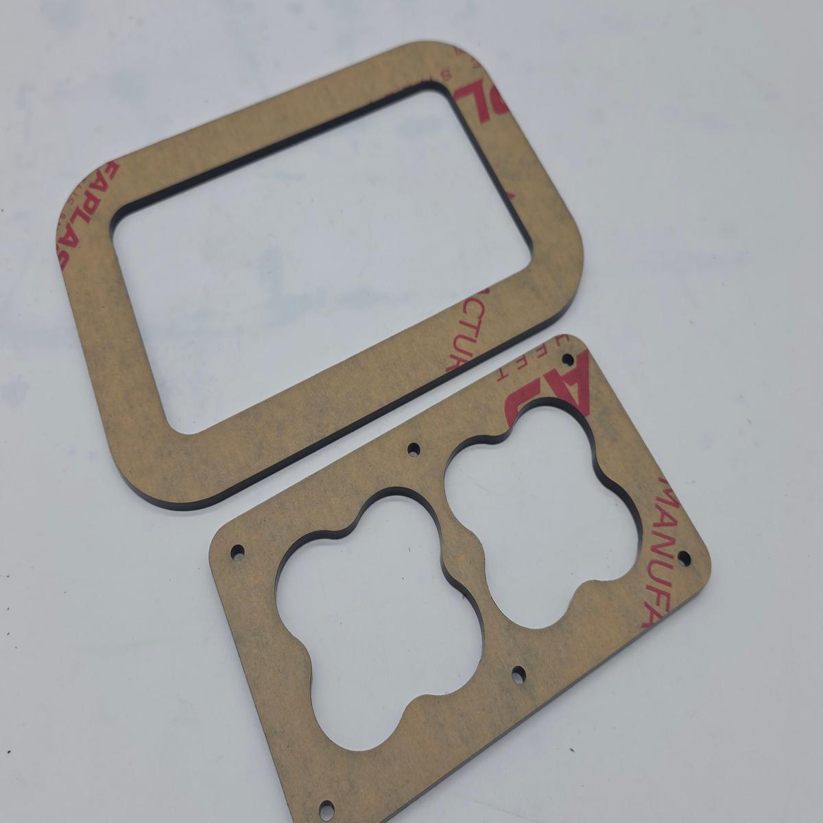 Speaker box terminal plates , wire pass through router templates - 2dvc