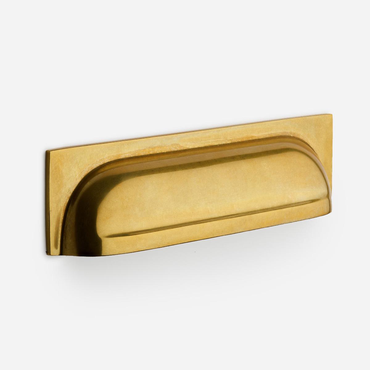 Suffolk Pull, 6" - Unlacquered Aged Brass