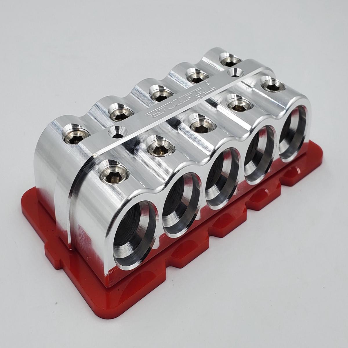 1/0 Distribution Blocks New Style - 10 hole | green