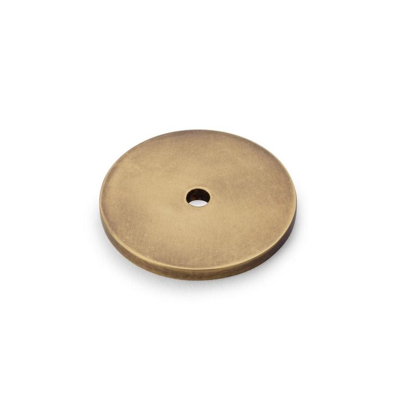 Alexander & Wilks Circular Backplate - Antique Bronze - Diameter 35mm