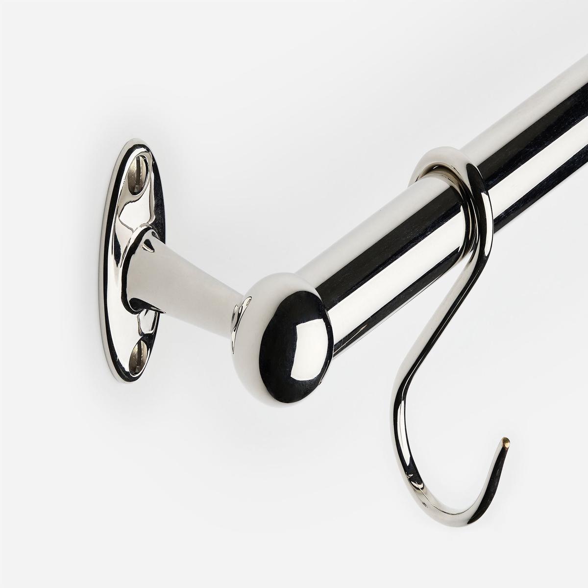 Newark Hanging Rail - 2 ft. | Polished Nickel