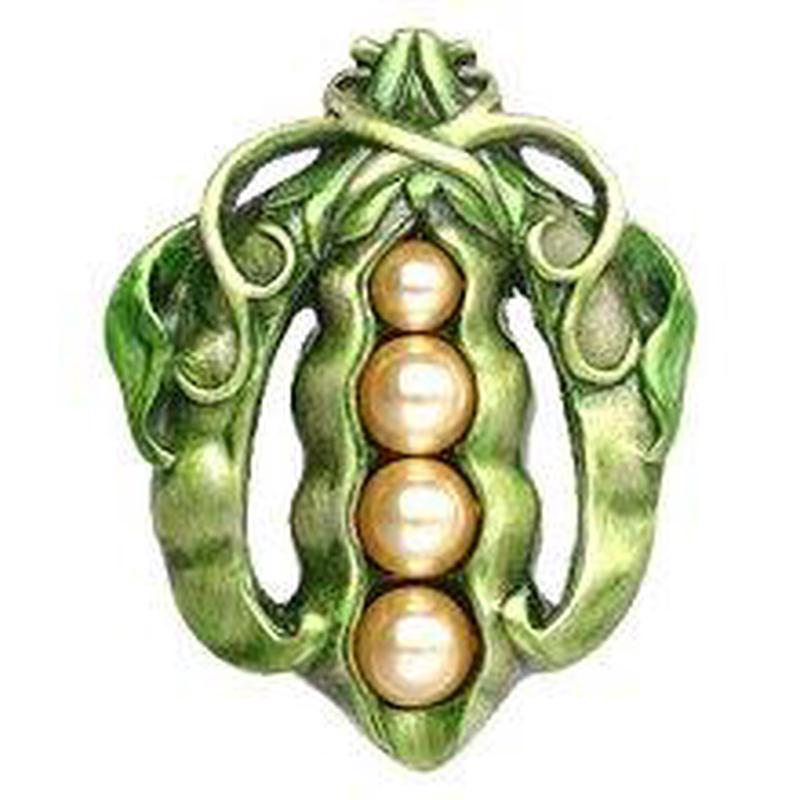 Notting Hill Pearly Peapod Cabinet Knob, Pewter Hand Tint 150-pht