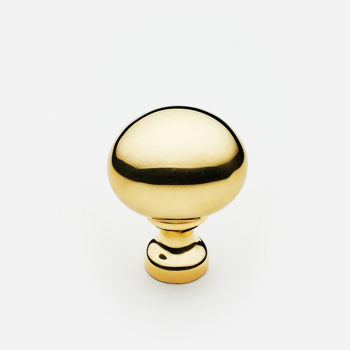 Oval Knob - Standard | Polished Brass (Lacquered)