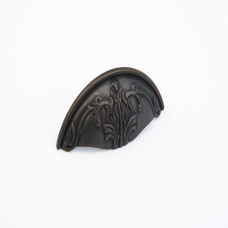 Schaub Cup Pull, Ancient Bronze, 3" cc 872-ABZ