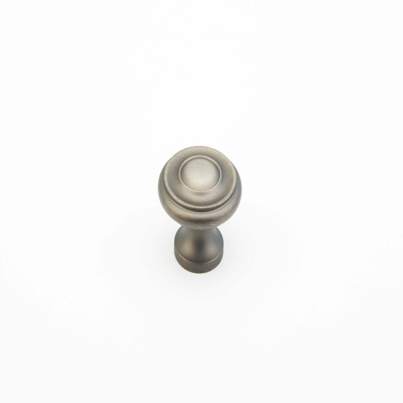 Schaub Knob, Antique Nickel, 1.25" dia 703-AN