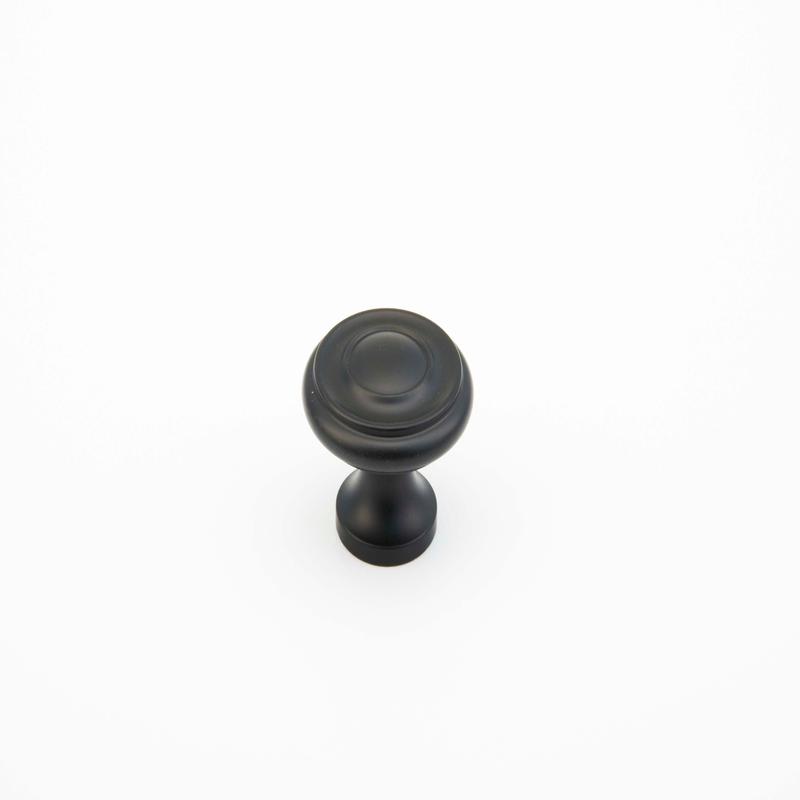 Schaub Knob, Flat Black, 1.25" dia 703-FB
