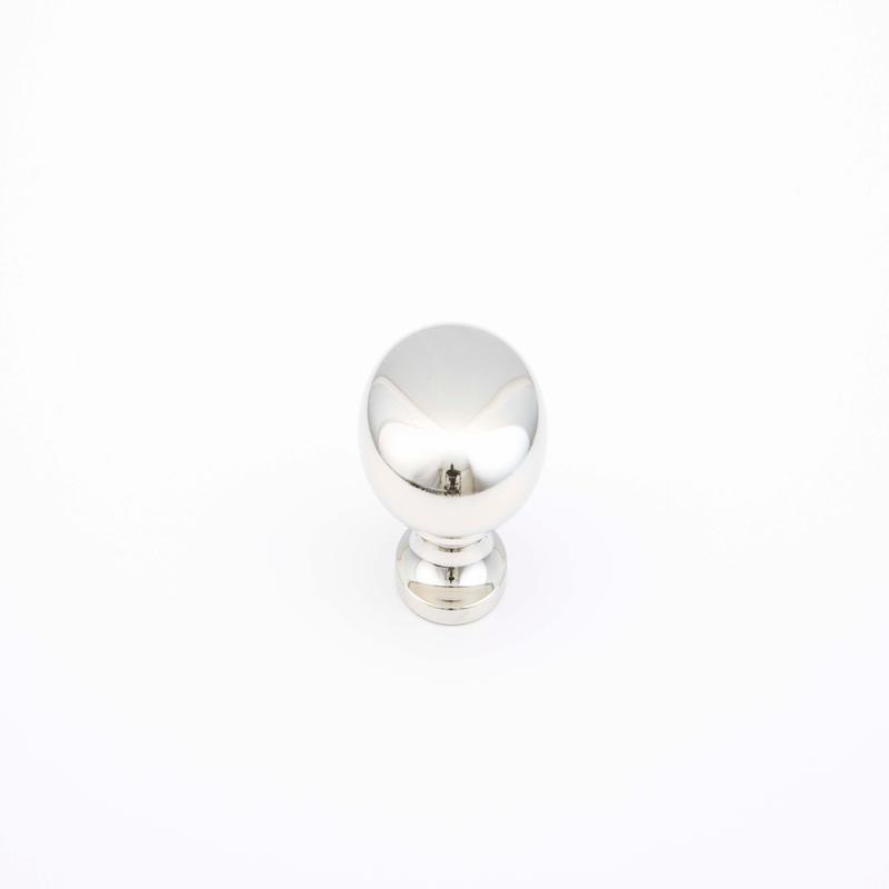 Schaub Knob, Polished Nickel, 1.25" dia 706-PN