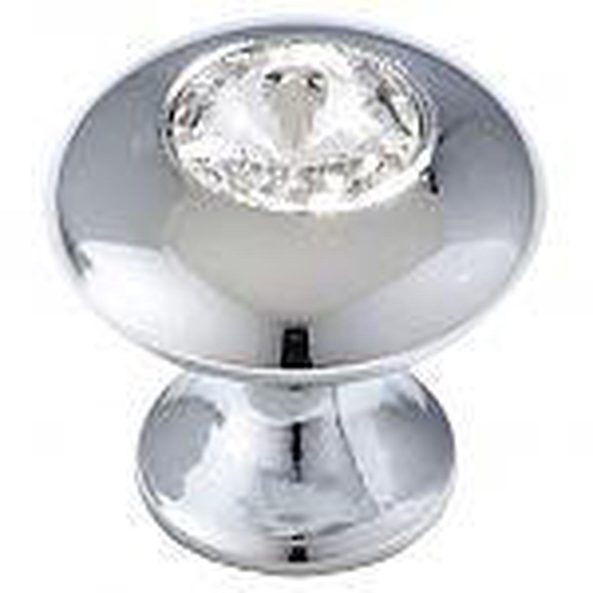 TopEx 1" (25mm) Round Crystal Cabinet Knob (Bright Chrome) TEX-10779C40