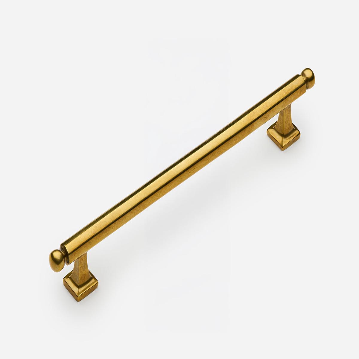 Wright Pull - 8" | Unlacquered Aged Brass