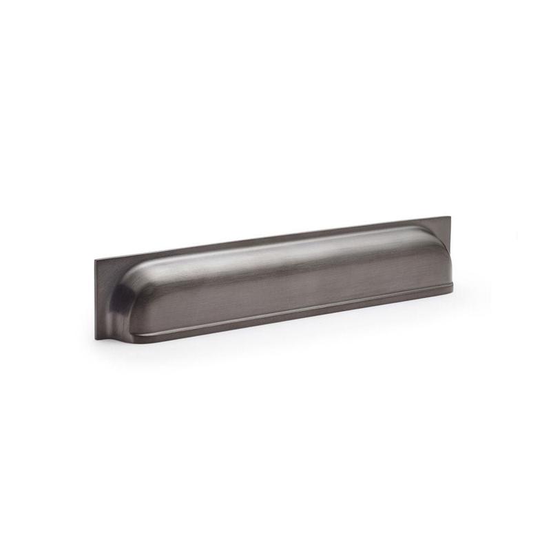 Alexander & Wilks Quantock Cup Pull Handle - Dark Bronze PVD - Centres 203mm