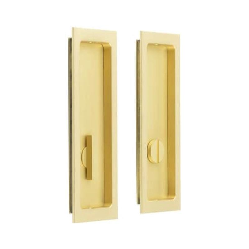 Burlington - 150x55x3mm SB rectangular WC flush pull set