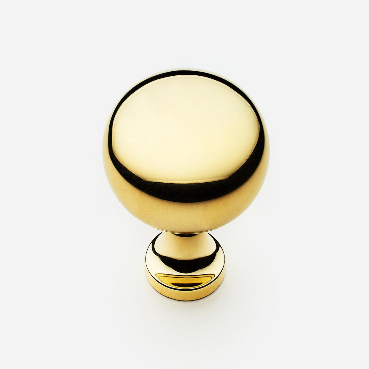 Classic Knob - Large | Unlacquered Polished Brass