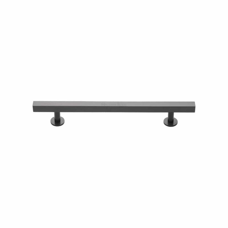 Heritage Brass - Cabinet Pull Square Design 128mm CTC Matt Bronze Finish