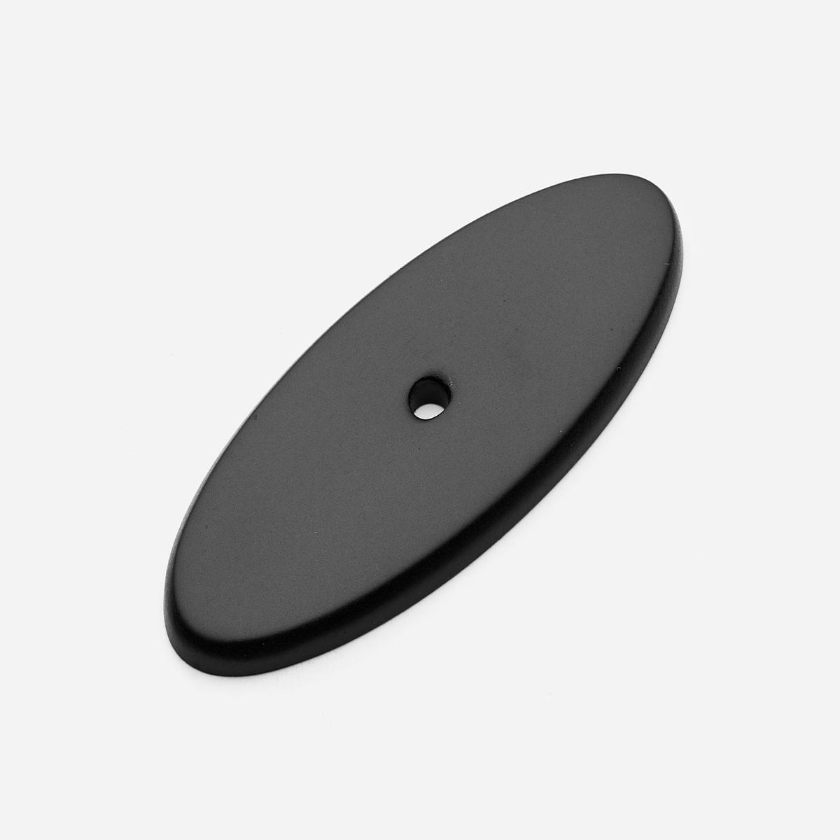 Oval Backplate, 3" - Matte Black