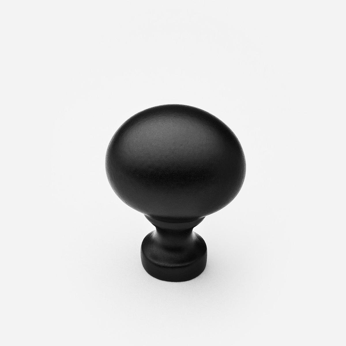 Oval Knob - Standard | Matte Black