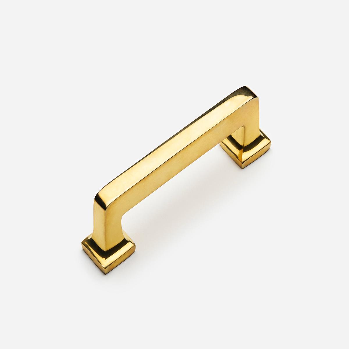 Promontory Pull - 4" | Unlacquered Polished Brass
