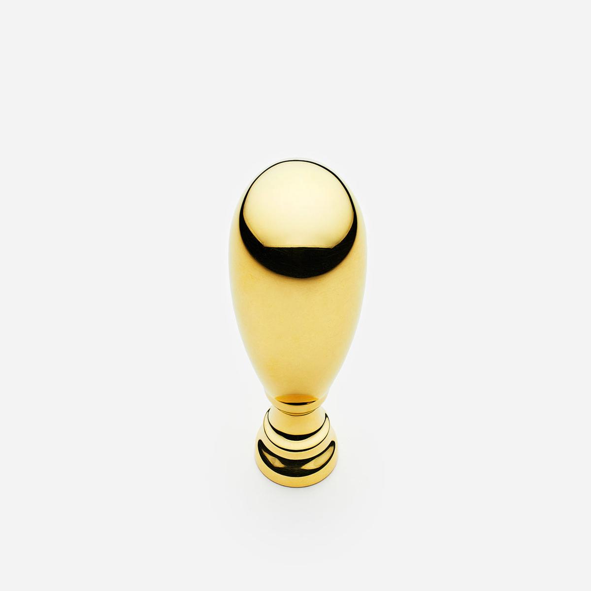 Rose Knob - Standard | Unlacquered Polished Brass