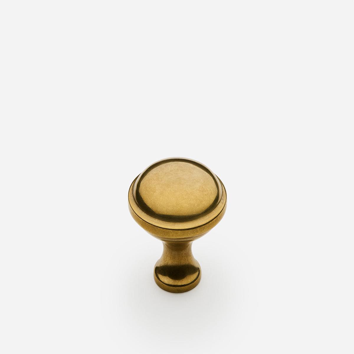 Royal Knob - Extra Small | Unlacquered Aged Brass