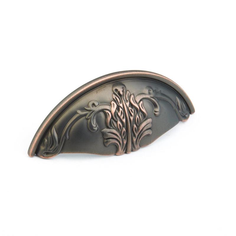 Schaub Cup Pull, Michelangelo Bronze, 3" cc 872-MiBZ