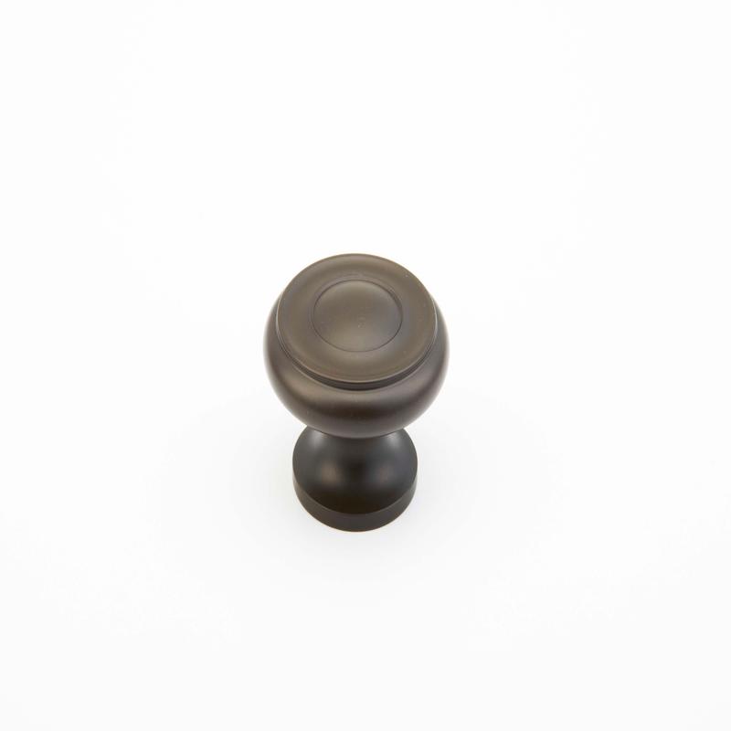 Schaub Knob, Oil Rubbed Bronze, 1.5" dia 704-10B