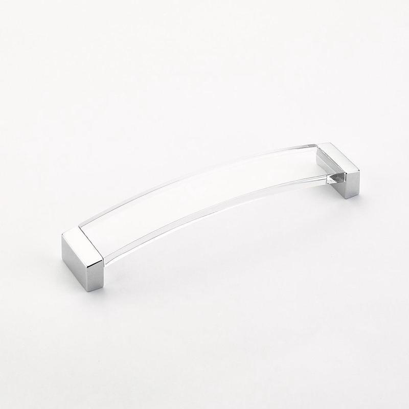 Schaub Pull, Arched, Polished Chrome, Clear, 224 mm cc 322-26 CL