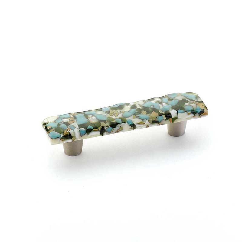 Schaub Pull, Green/Blue Pebbles, 3" cc 30-GBP