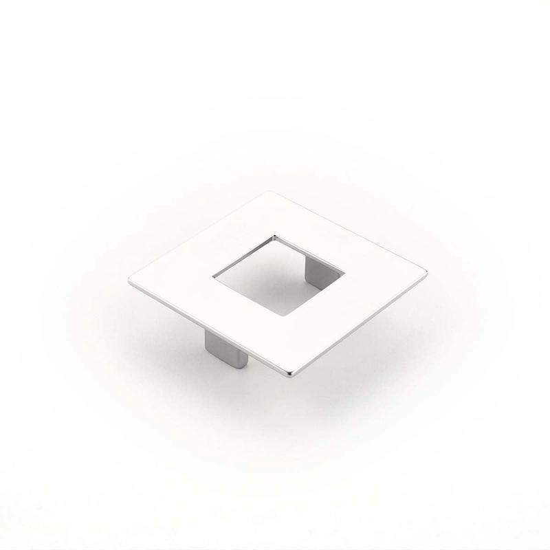 Schaub Pull, Square, Matte Chrome, 64 mm cc 443-M26