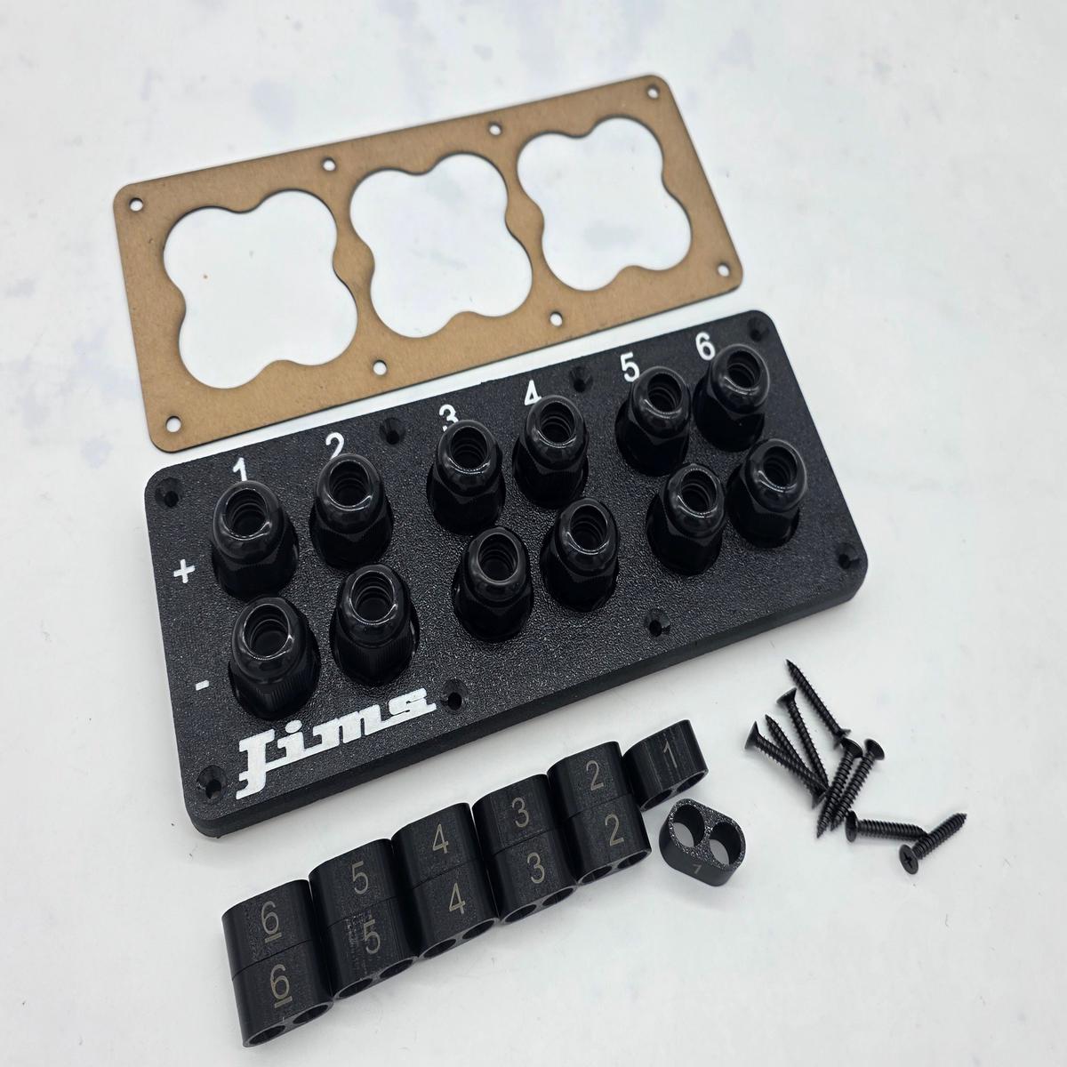 Speaker box terminal plates , wire pass through - 3dvc